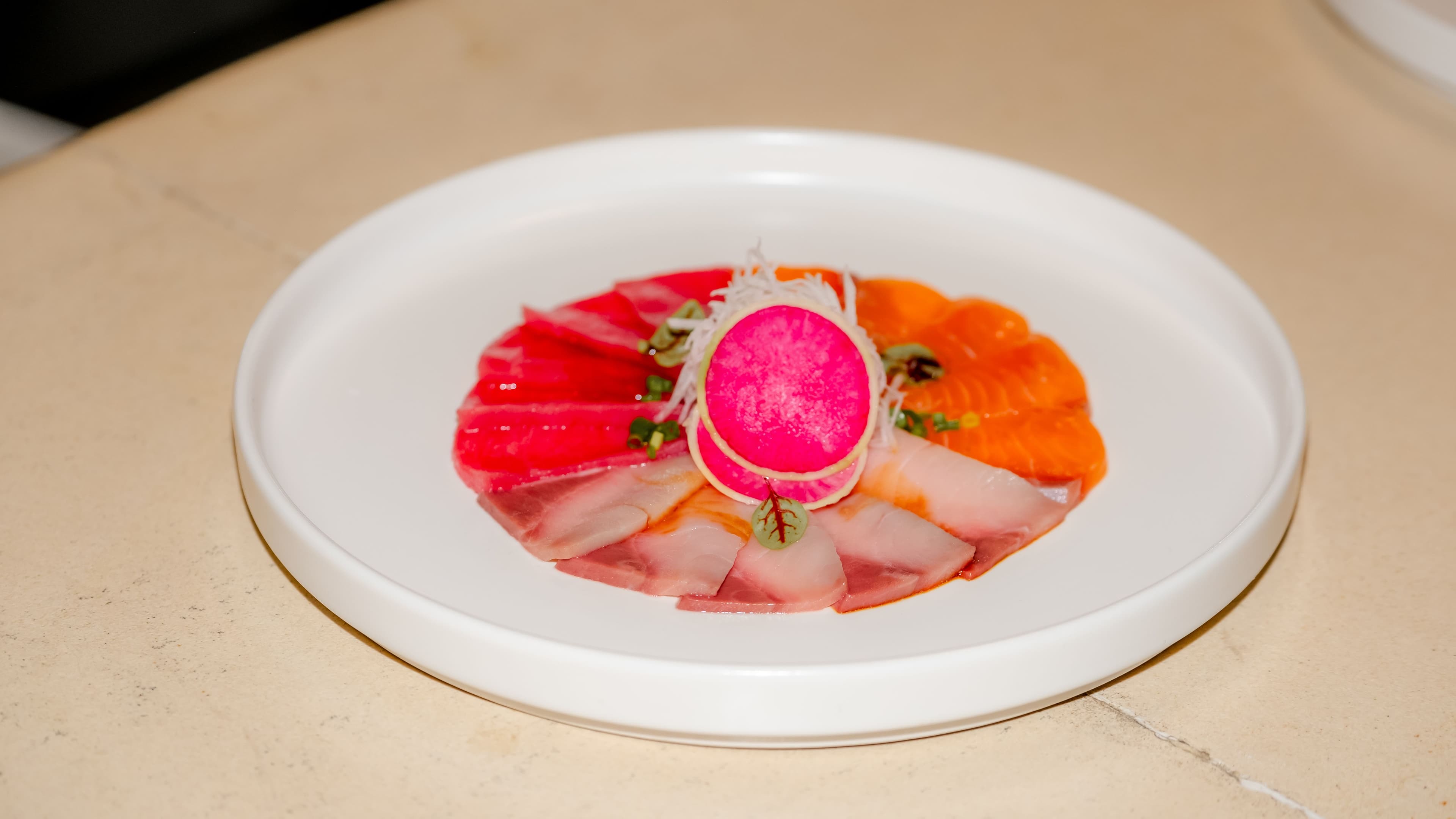 Fresh sashimi plate